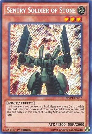 Image of Sentry Soldier of Stone [MVP1-ENS12] Secret Rare