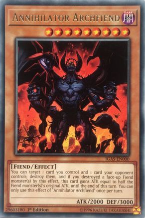 Image of Annihilator Archfiend [IGAS-EN000] Rare