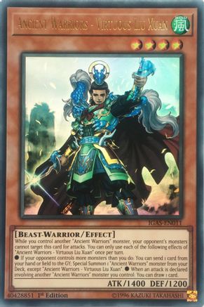 Image of Ancient Warriors - Virtuous Liu Xuan [IGAS-EN011] Ultra Rare