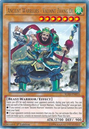 Image of Ancient Warriors - Valiant Zhang De [IGAS-EN013] Rare