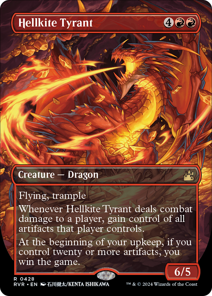 Image of Hellkite Tyrant (Anime Borderless) [Ravnica Remastered]