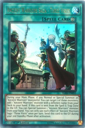 Image of Ancient Warriors Saga - Three Visits [IGAS-EN055] Ultra Rare