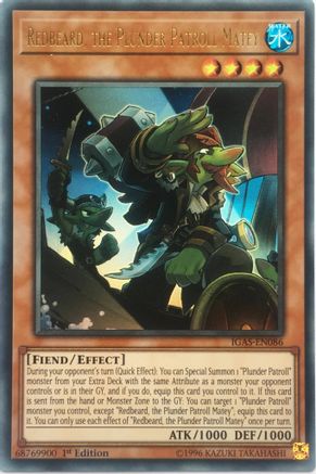 Image of Redbeard, the Plunder Patroll Matey [IGAS-EN086] Ultra Rare