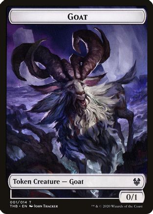 Image of Goat // Satyr Double-Sided Token [Theros Beyond Death Tokens]