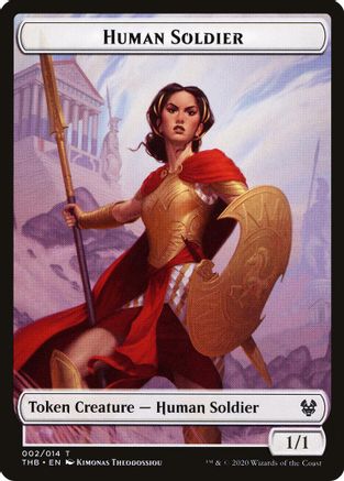 Image of Human Soldier // Pegasus Double-Sided Token [Theros Beyond Death Tokens]