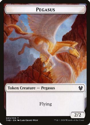Image of Pegasus // Satyr Double-Sided Token [Theros Beyond Death Tokens]