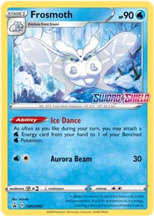 Image of Frosmoth (SWSH007) (Prerelease Promo) [Sword & Shield: Black Star Promos]