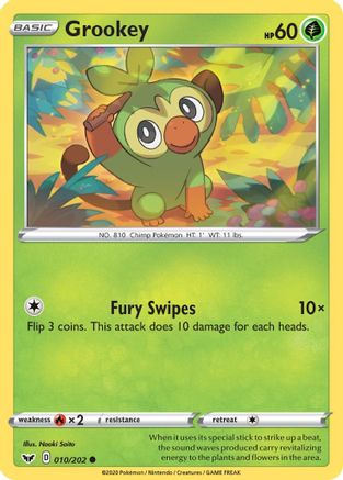 Image of Grookey (010/202) [Sword & Shield: Base Set]