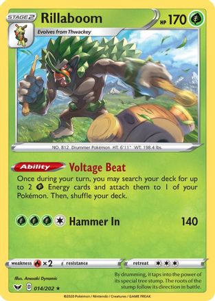 Image of Rillaboom (014/202) [Sword & Shield: Base Set]