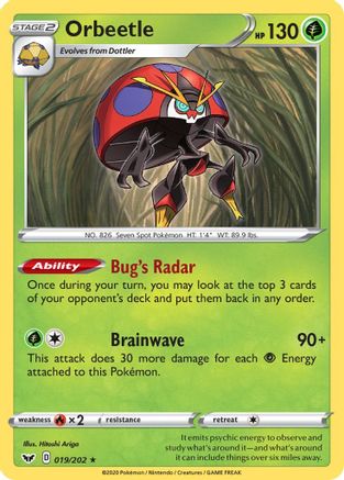 Image of Orbeetle (019/202) [Sword & Shield: Base Set]