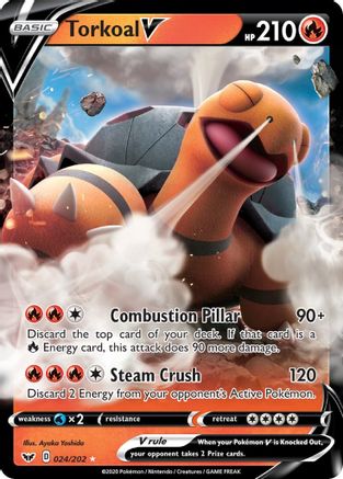 Image of Torkoal V (024/202) [Sword & Shield: Base Set]