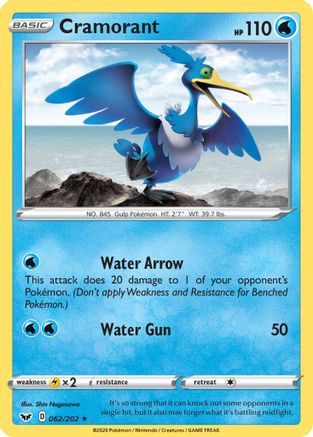 Image of Cramorant (062/202) [Sword & Shield: Base Set]