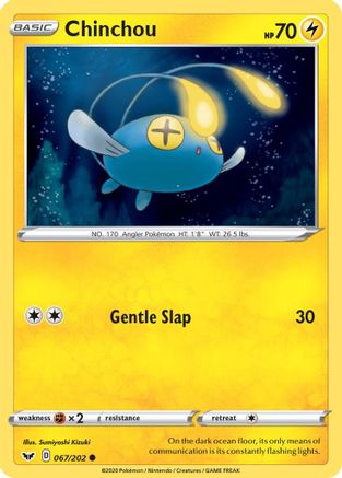 Image of Chinchou (067/202) [Sword & Shield: Base Set]