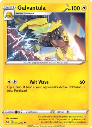 Image of Galvantula (071/202) [Sword & Shield: Base Set]