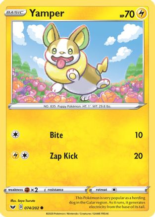Image of Yamper (074/202) [Sword & Shield: Base Set]