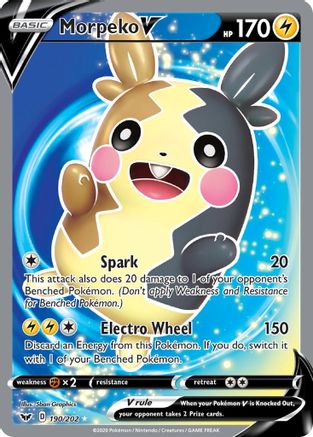 Image of Morpeko V (190/202) [Sword & Shield: Base Set]