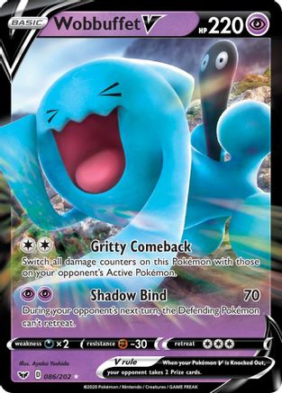 Image of Wobbuffet V (086/202) [Sword & Shield: Base Set]