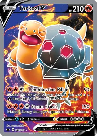 Image of Torkoal V (188/202) [Sword & Shield: Base Set]