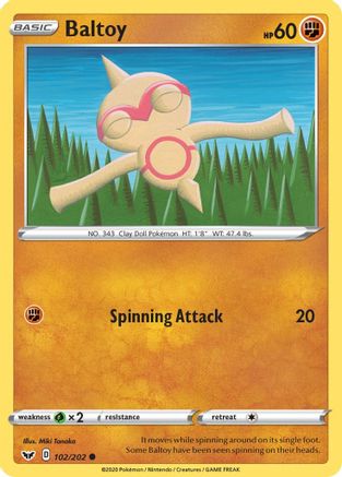 Image of Baltoy (102/202) [Sword & Shield: Base Set]