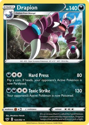 Image of Drapion (122/202) [Sword & Shield: Base Set]