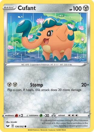 Image of Cufant (136/202) [Sword & Shield: Base Set]