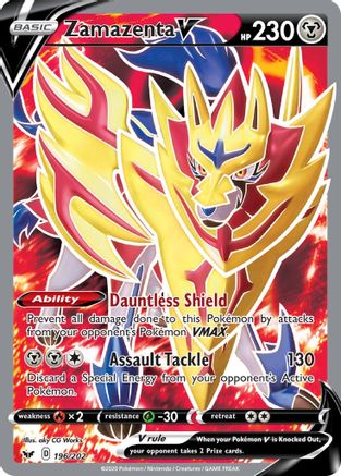 Image of Zamazenta V (196/202) [Sword & Shield: Base Set]