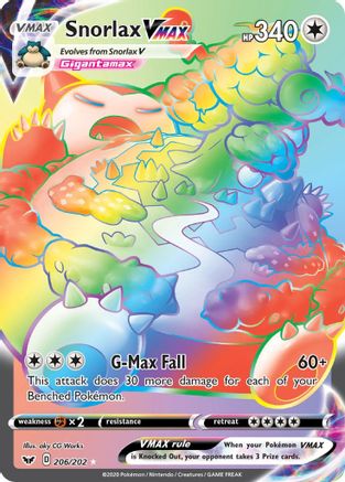 Image of Snorlax VMAX (206/202) [Sword & Shield: Base Set]