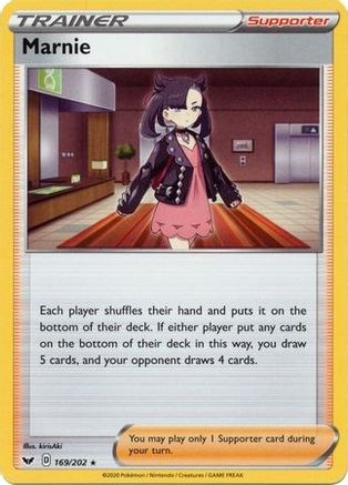Image of Marnie (169/202) (Theme Deck Exclusive) [Sword & Shield: Base Set]