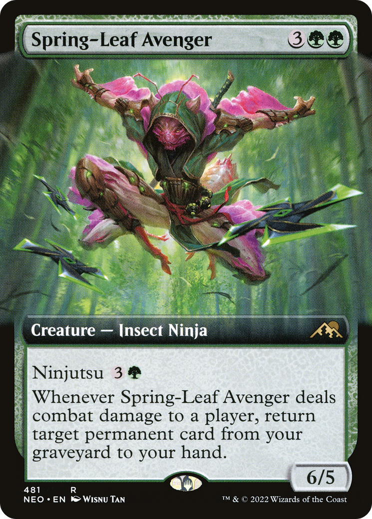 Image of Spring-Leaf Avenger (Extended Art) [Kamigawa: Neon Dynasty]