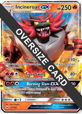 Image of Incineroar GX (27/149) (Jumbo Card) [Sun & Moon: Base Set]
