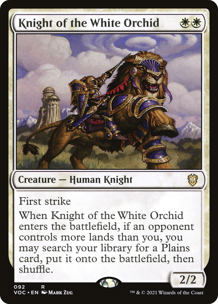Image of Knight of the White Orchid [Innistrad: Crimson Vow Commander]