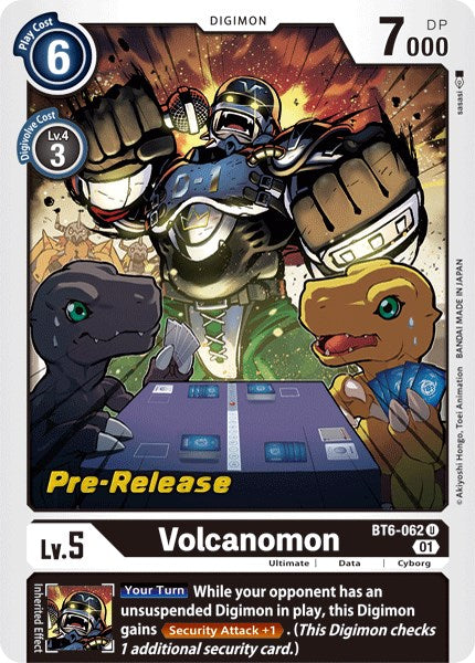 Image of Volcanomon [BT6-062] [Double Diamond Pre-Release Cards]