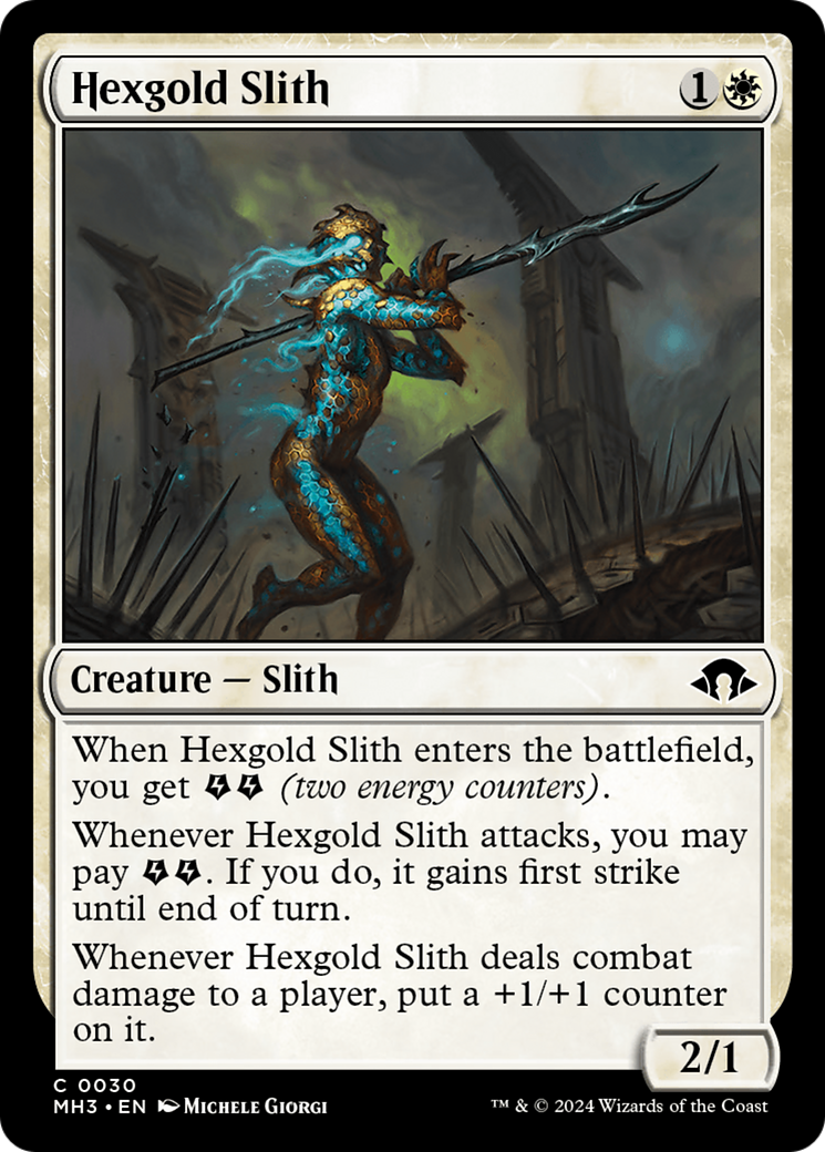 Image of Hexgold Slith [Modern Horizons 3]