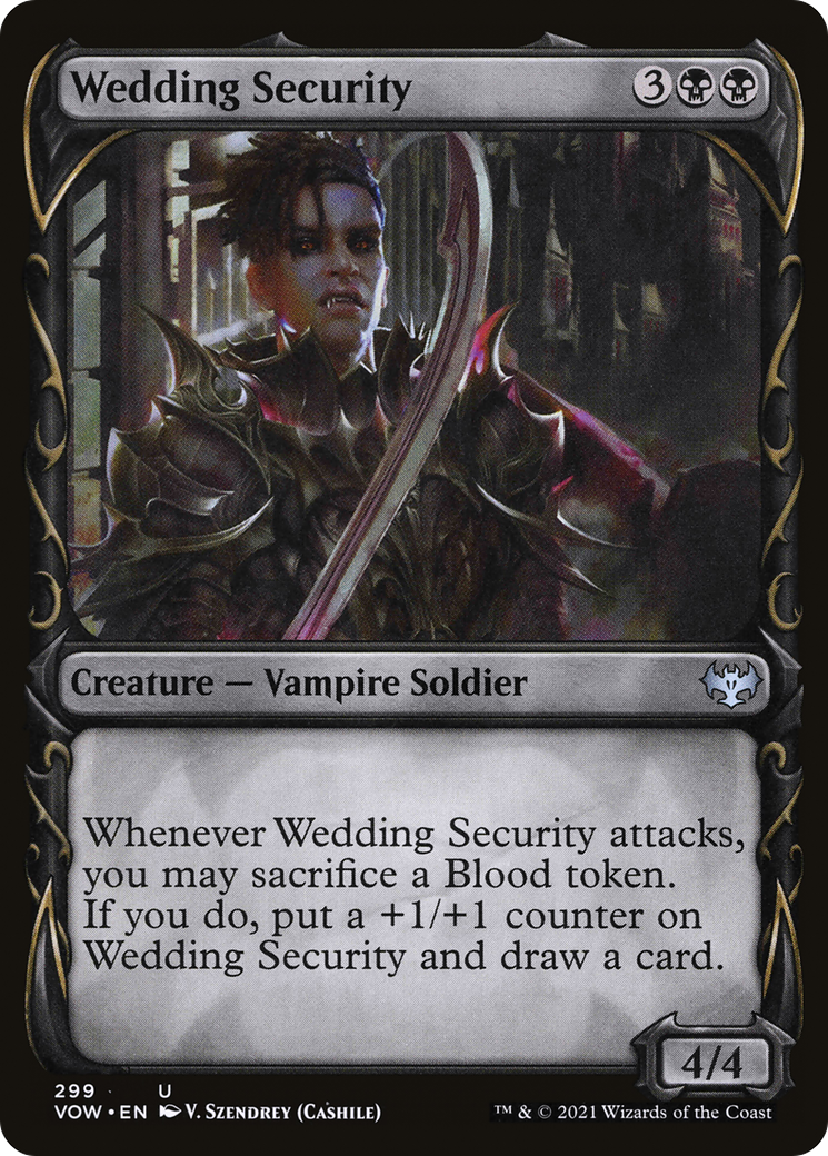 Image of Wedding Security (Showcase Fang Frame) [Innistrad: Crimson Vow]