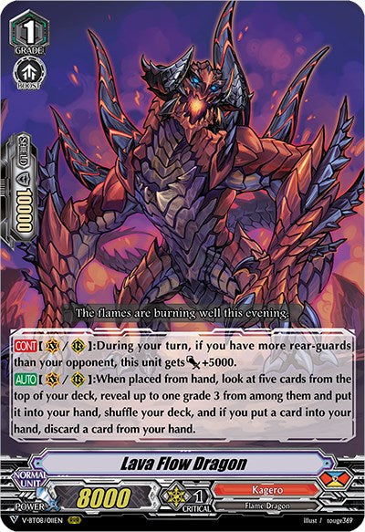 Image of Lava Flow Dragon (V-BT08/011EN RRR) [Silverdust Blaze]