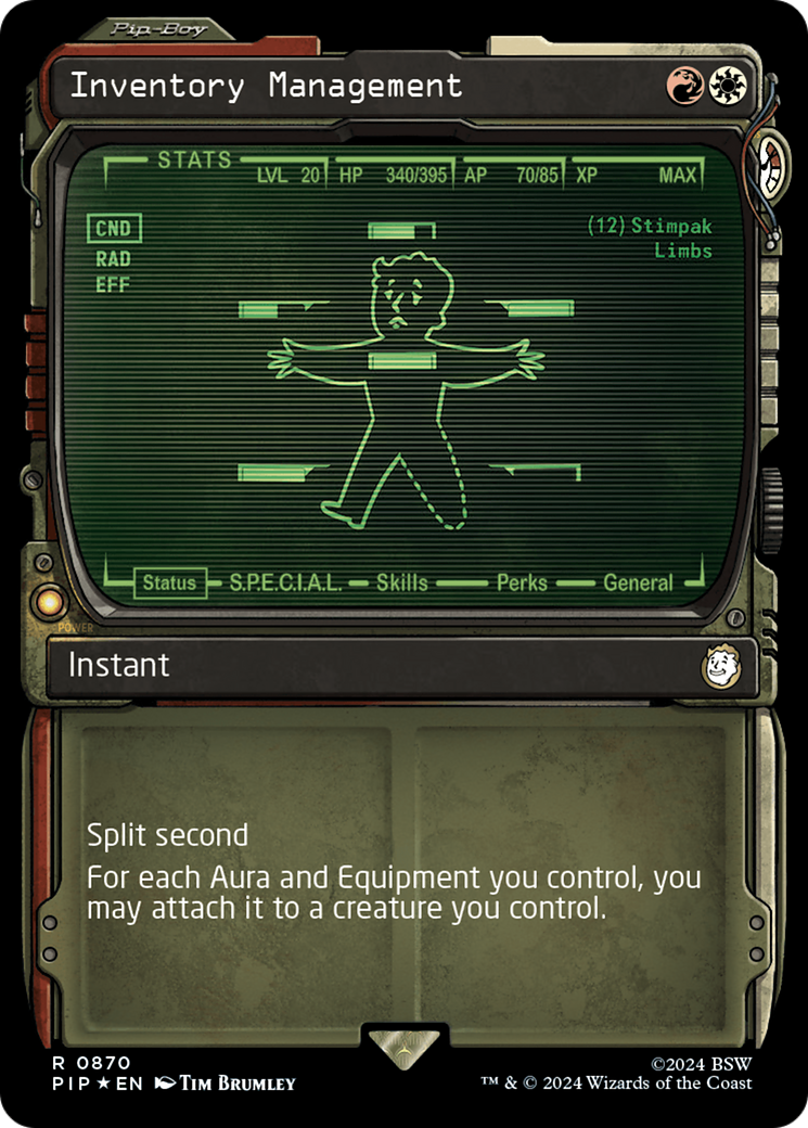 Image of Inventory Management (Showcase) (Surge Foil) [Fallout]