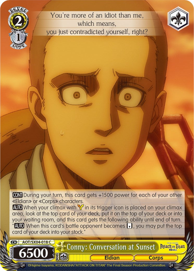 Image of Conny: Conversation at Sunset [Attack On Titan: Final Season]