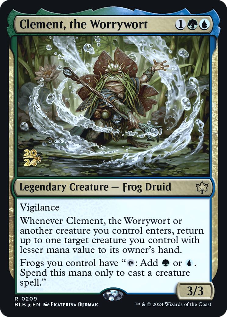 Image of Clement, the Worrywort [Bloomburrow Prerelease Promos]