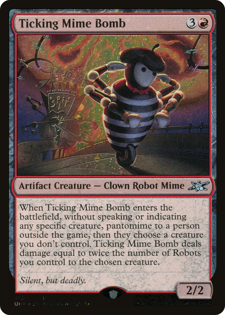 Image of Ticking Mime Bomb (Galaxy Foil) [Unfinity]