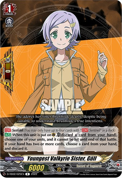 Image of Youngest Valkyrie Sister, Goll (D-TB02/029EN) [Record of Ragnarok]