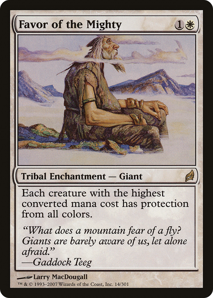 Image of Favor of the Mighty [Lorwyn]