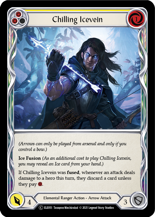 Image of Chilling Icevein (Yellow) [U-ELE051] (Tales of Aria Unlimited)  Unlimited Normal
