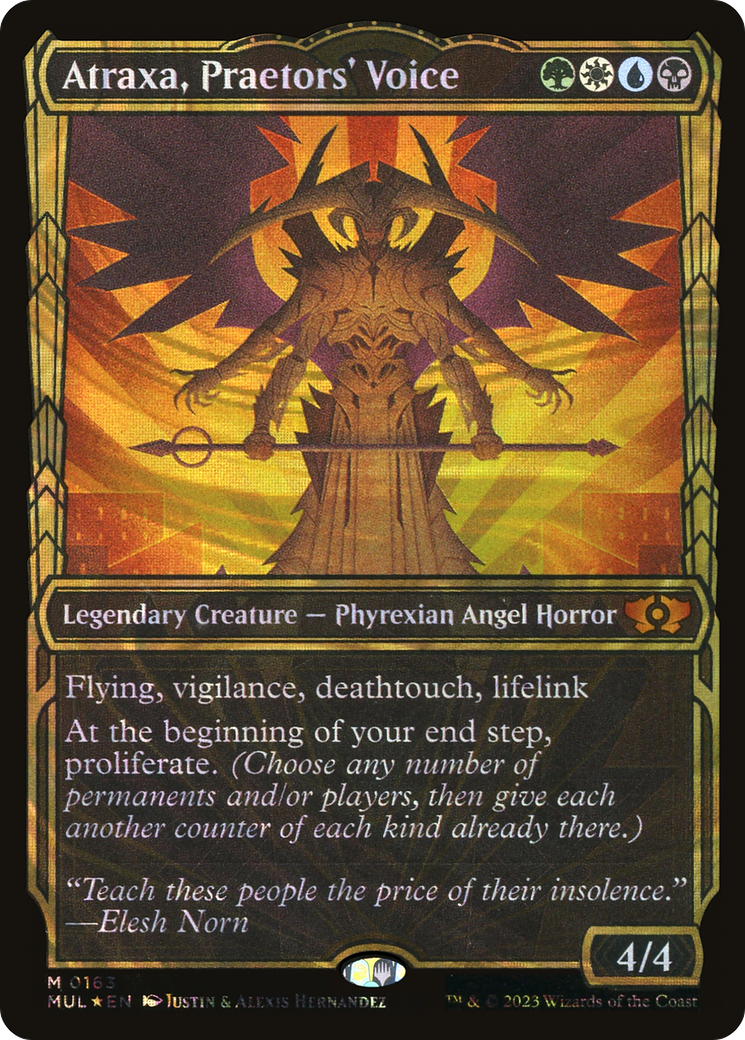 Image of Atraxa, Praetors' Voice (Halo Foil) [Multiverse Legends]