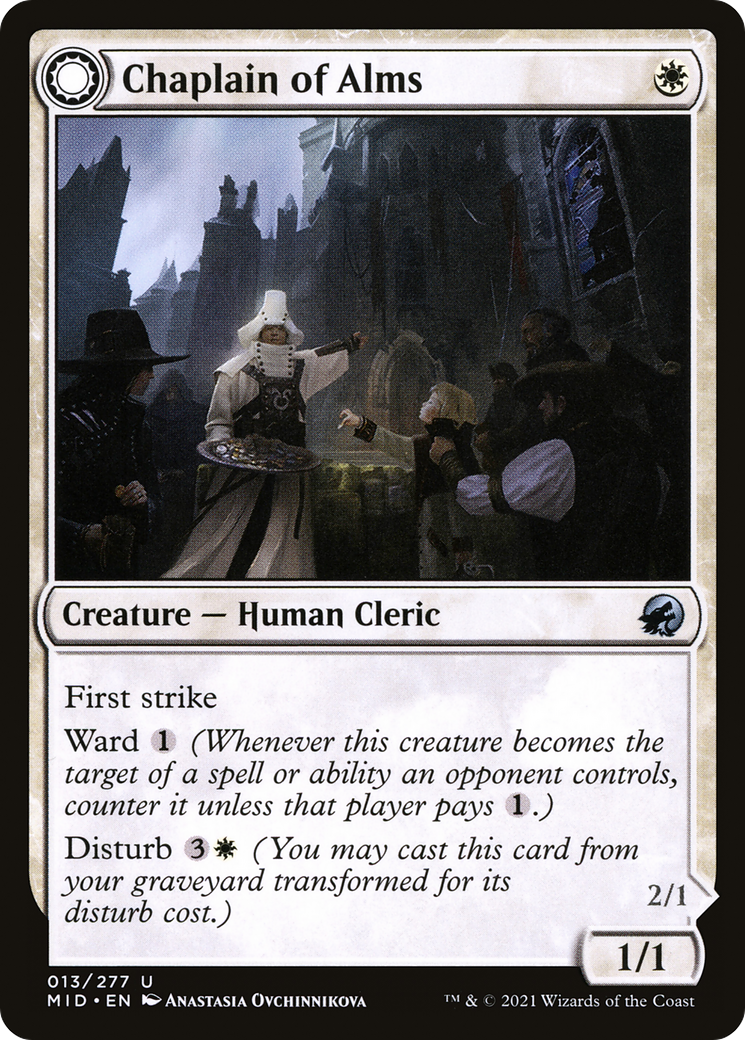 Image of Chaplain of Alms // Chapel Shieldgeist [Innistrad: Midnight Hunt]