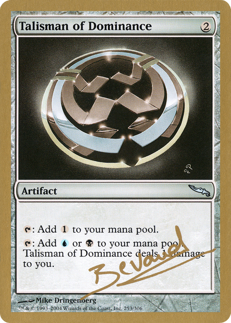 Image of Talisman of Dominance (Manuel Bevand) [World Championship Decks 2004]