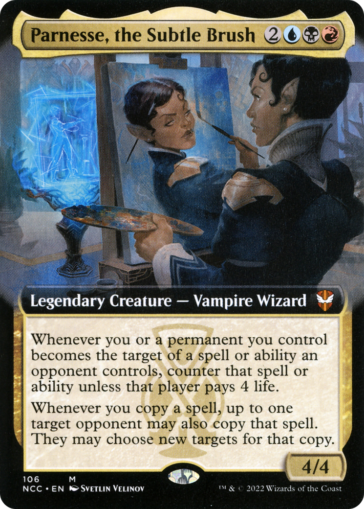 Image of Parnesse, the Subtle Brush (Extended Art) [Streets of New Capenna Commander]