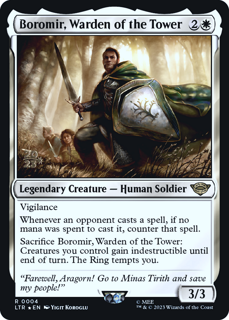 Image of Boromir, Warden of the Tower [The Lord of the Rings: Tales of Middle-Earth Prerelease Promos]