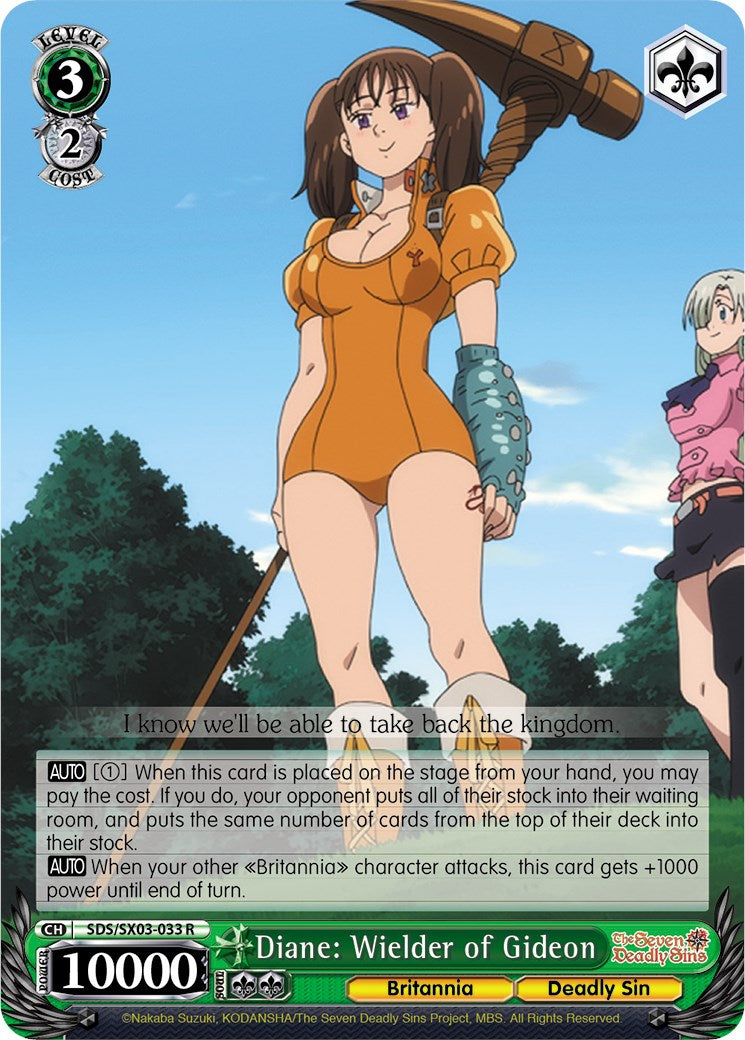 Image of Diane: Wielder of Gideon (SDS/SX03-033 R) [The Seven Deadly Sins]