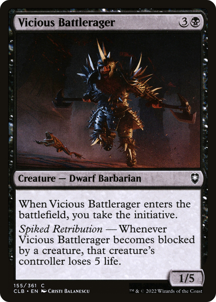 Image of Vicious Battlerager [Commander Legends: Battle for Baldur's Gate]