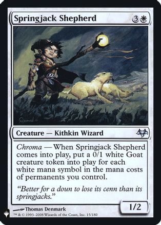 Image of Springjack Shepherd [The List]
